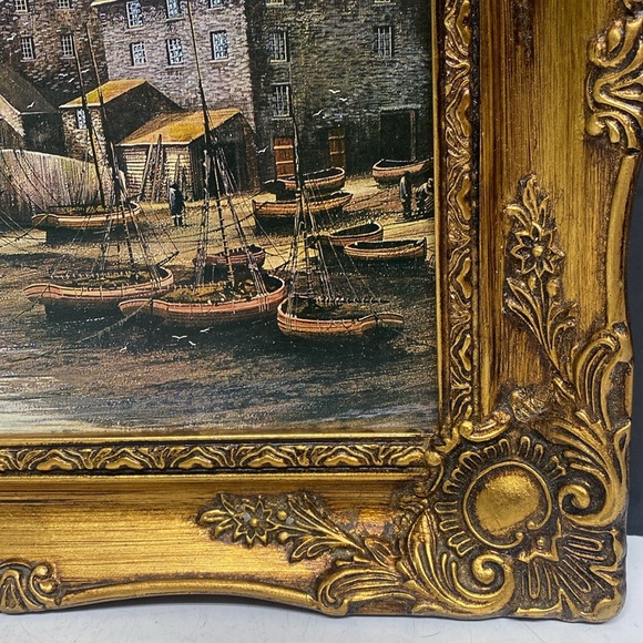 Kevin Platt Collection Painting of Port Isaac Framed Picture Art - Picture 7 of 17